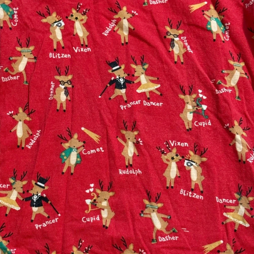 Magnetic Me Reindeer Christmas Pajamas Toddler 2T Red Modal Long Sleeve Set